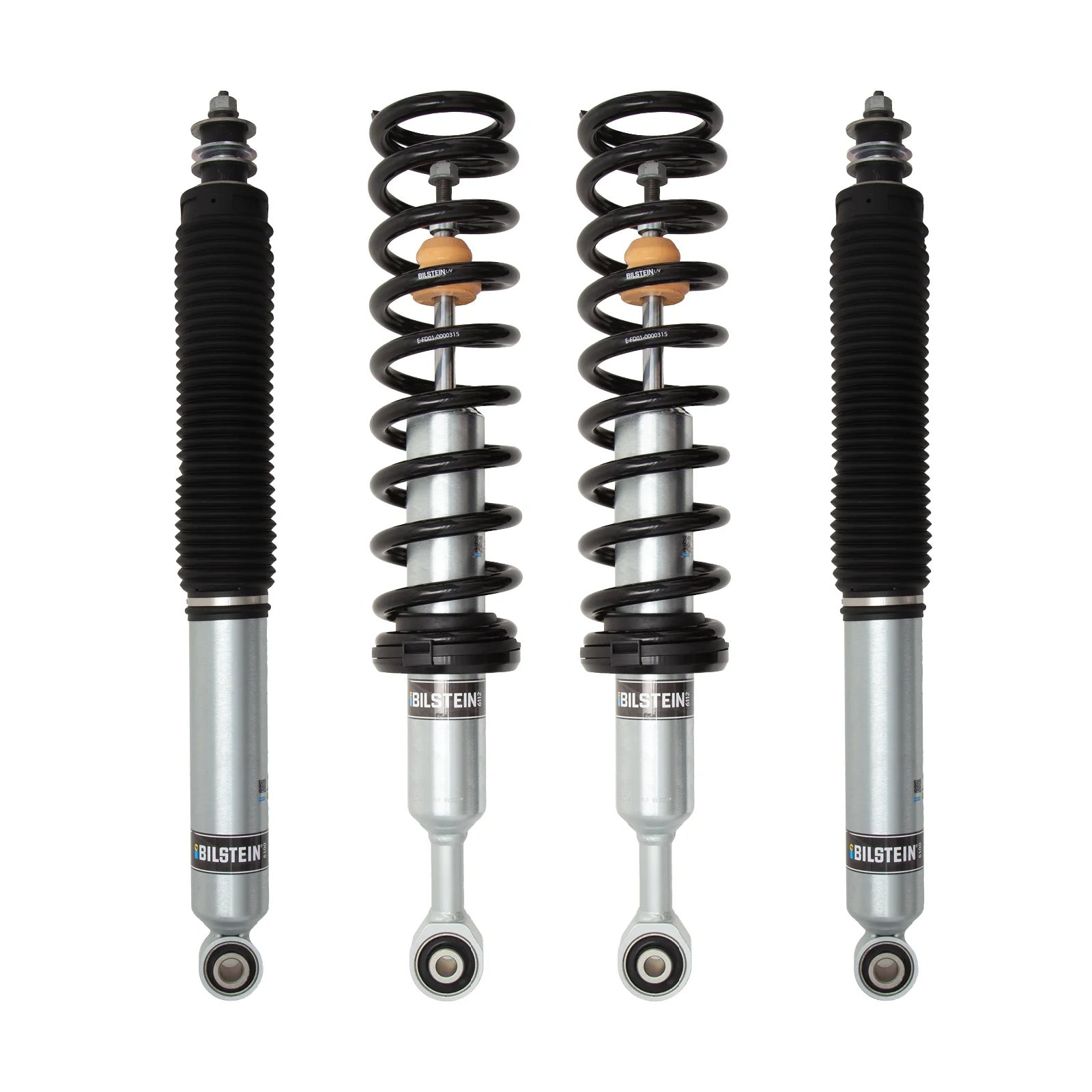 Bilstein 6112 front coilovers and B8 6100 rear shocks kit for the 2024+ Toyota Tacoma