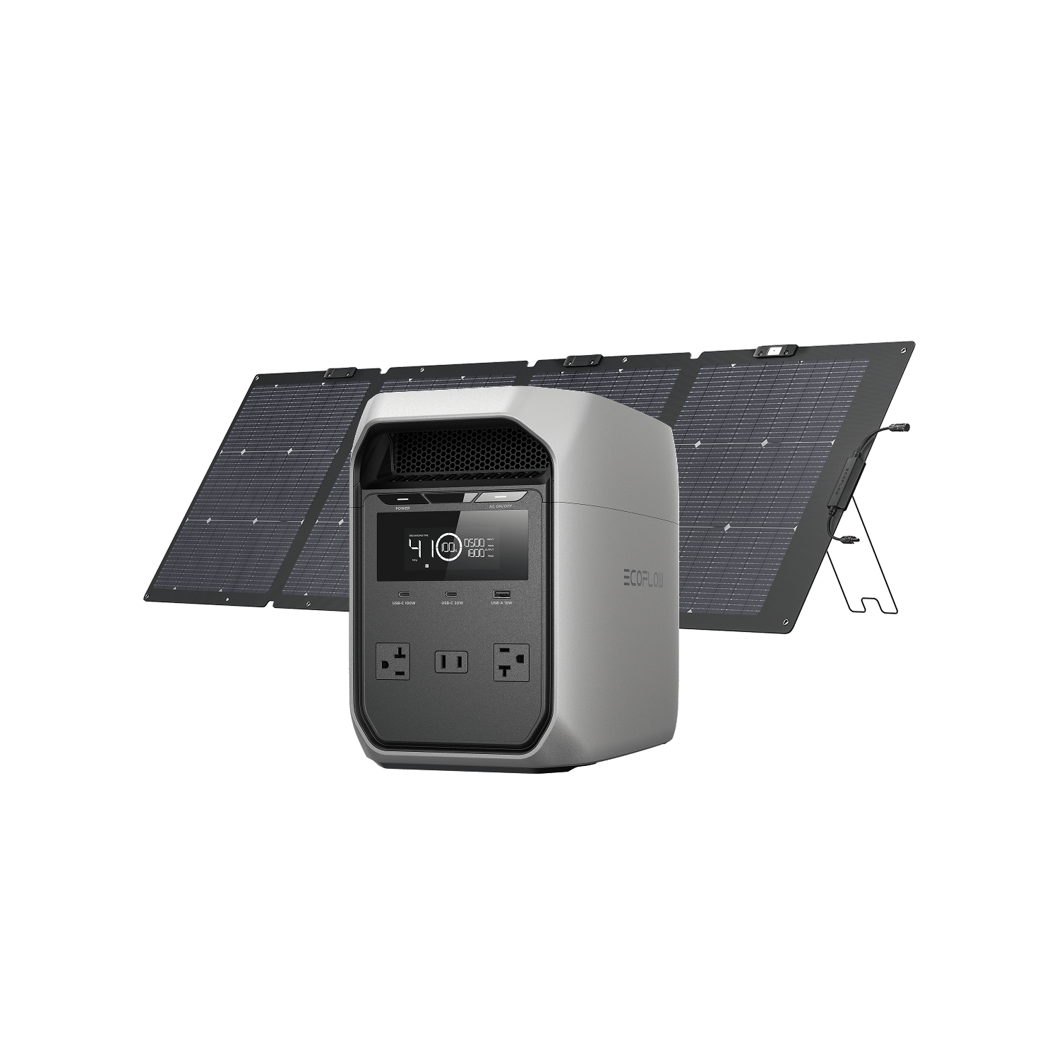 EcoFlow DELTA 3 Classic power station with 220W portable solar panel