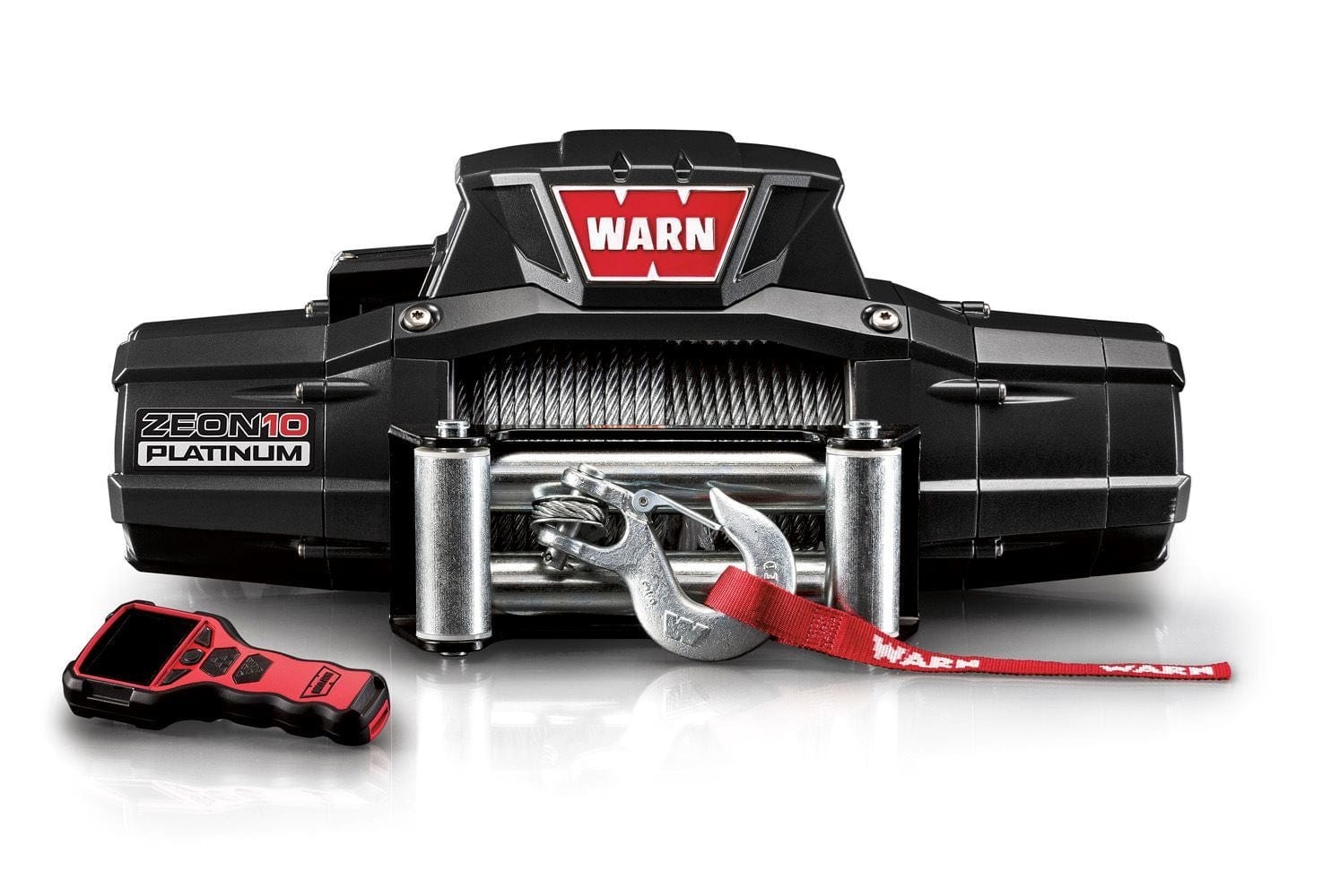 WARN ZEON Platinum 10K winch with synthetic rope